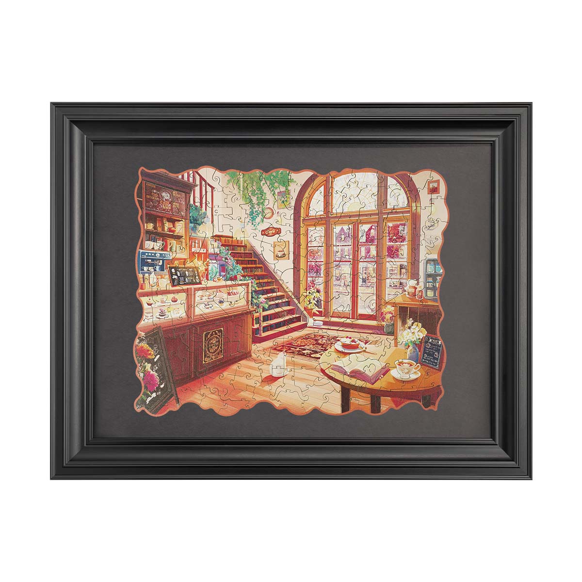 Robotime Cozy Winter Café Wooden Jigsaw Puzzle