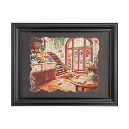Robotime Cozy Winter Café Wooden Jigsaw Puzzle