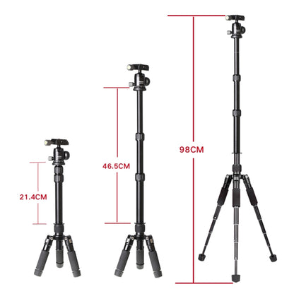 Titanium 5-Section Folding Legs Desktop Tripod Mount For Cameras & Phones