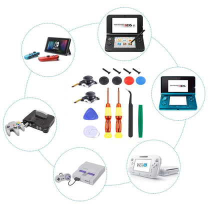23 in 1 Repair Kit with Tools For Nintendo Switch Joy-Con Controllers