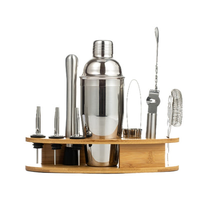 Stainless Steel Cocktail Shaker Bartender Tool 11 Piece Set