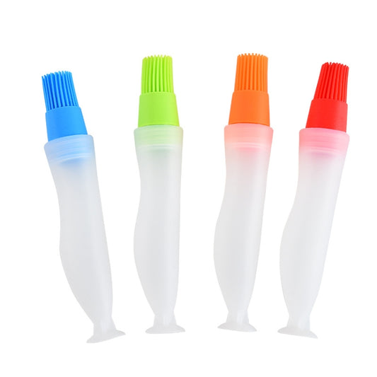 4 Silicone Basting Brushes With Refillable Bottles