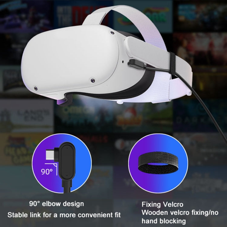 A-C VR Link Data Line Cable 5m USB 3.2 Gen1 For Oculus Quest 2