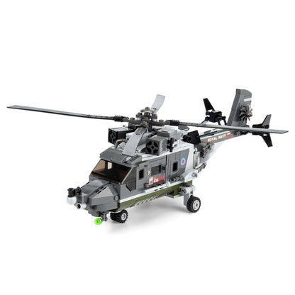 CAYI 2237 Helicopter Model Building Blocks STEM Toys Kit Set