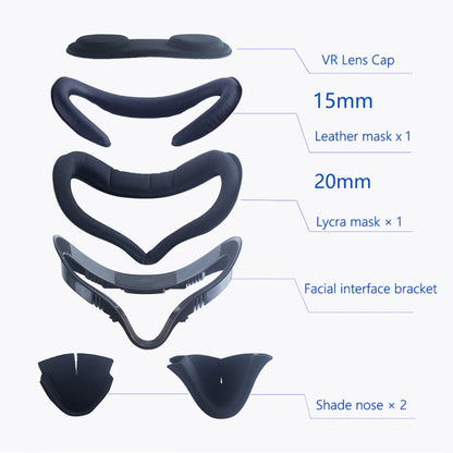6 Piece Replacement Foam Face Eye Pad Cushions For Oculus Quest 2