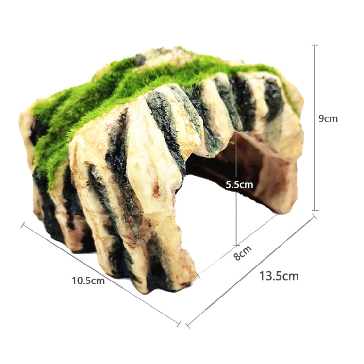 Aquarium Fish Tank Resin Decor Statue Turtle Cave