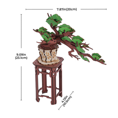 Robotime Evergreen Pine Bonsai DIY Wooden 3D Puzzle