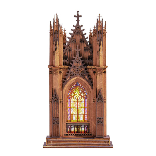 Robotime Twin-Tower Cathedral 3D DIY Wooden Puzzle