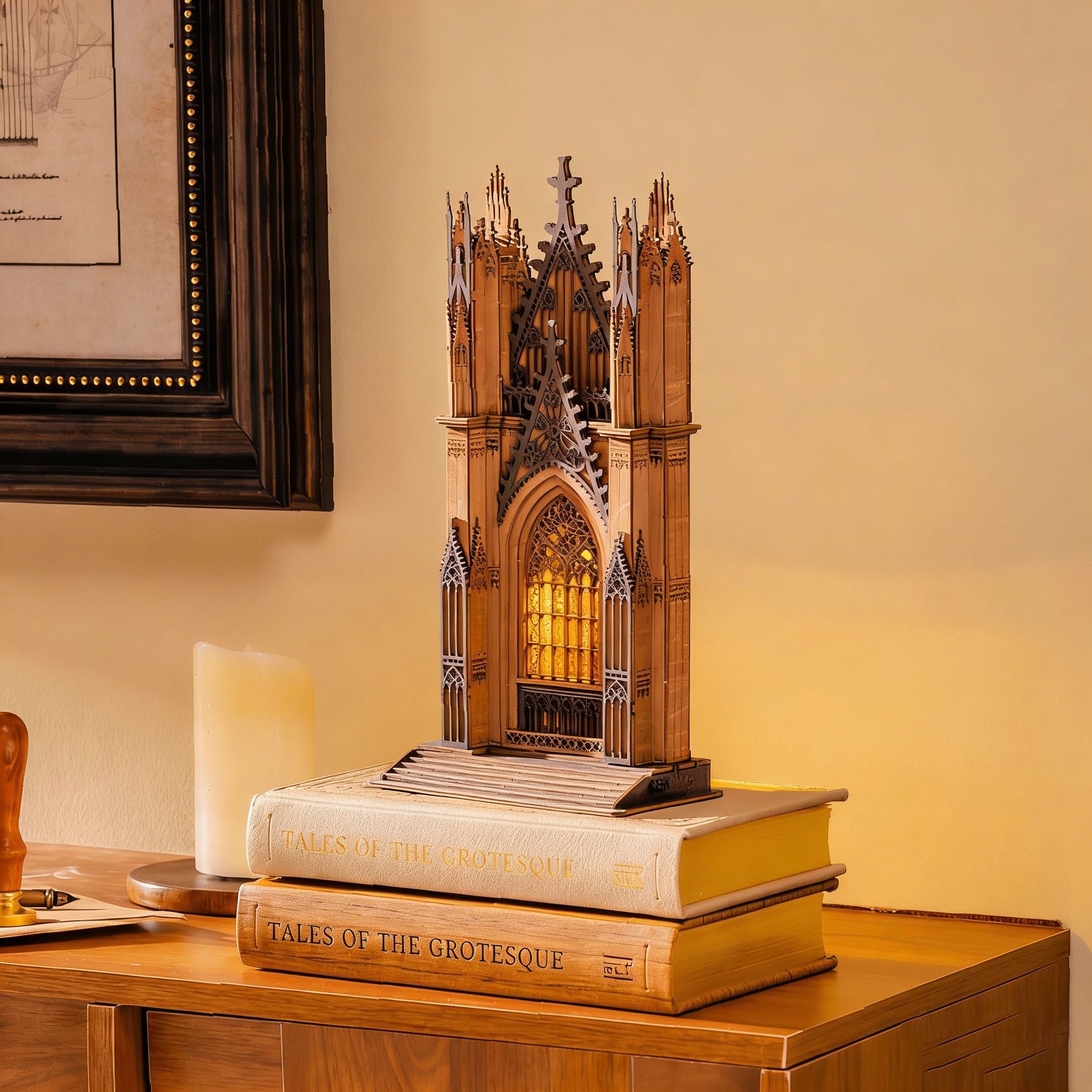 Robotime Twin-Tower Cathedral 3D DIY Wooden Puzzle