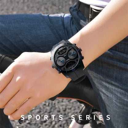 Skmei 1355 Men's Multifunctional Sports Watch with Alarm and Stopwatch Blue