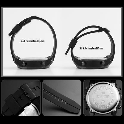 Skmei 1355 Men's Multifunctional Sports Watch with Alarm and Stopwatch Blue