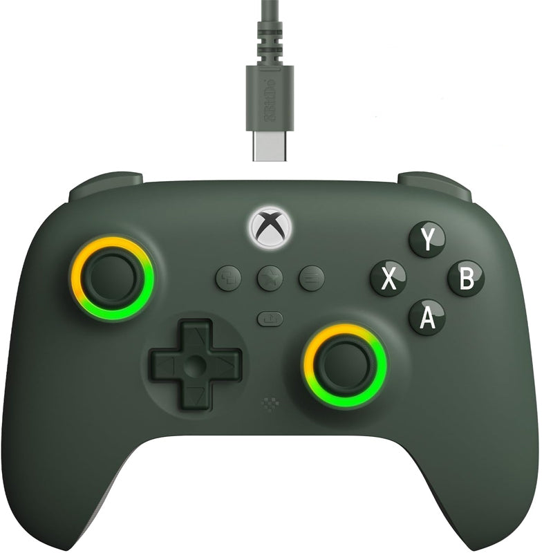 8BitDo Ultimate C Wired Controller for Xbox with Hall Effect Joysticks and Hall Triggers Green