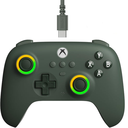 8BitDo Ultimate C Wired Controller for Xbox with Hall Effect Joysticks and Hall Triggers Green