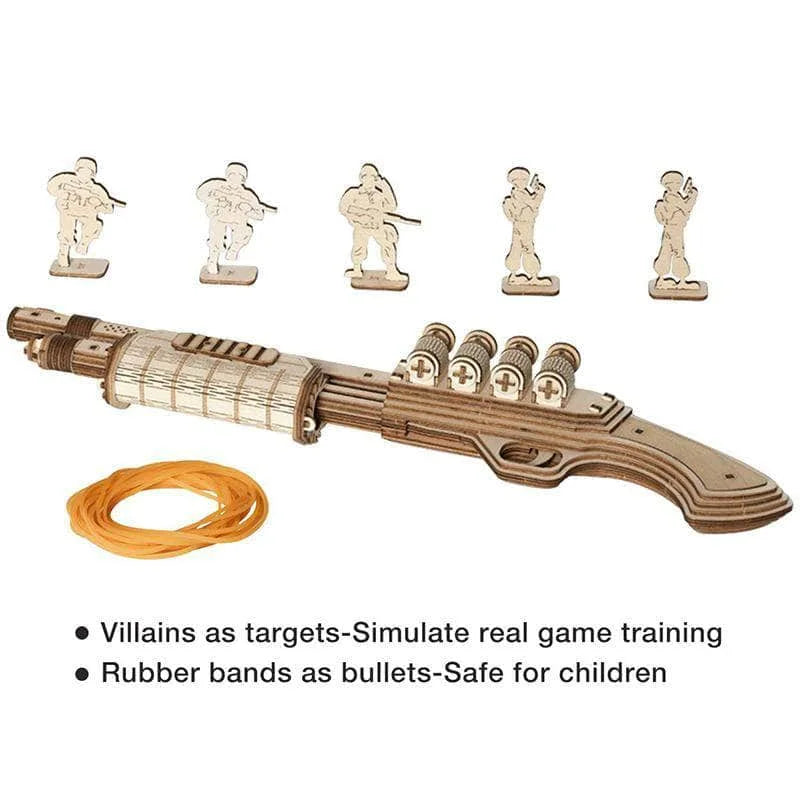 Robotime Terminator M870 Justice Guard Gun 3D DIY Puzzle