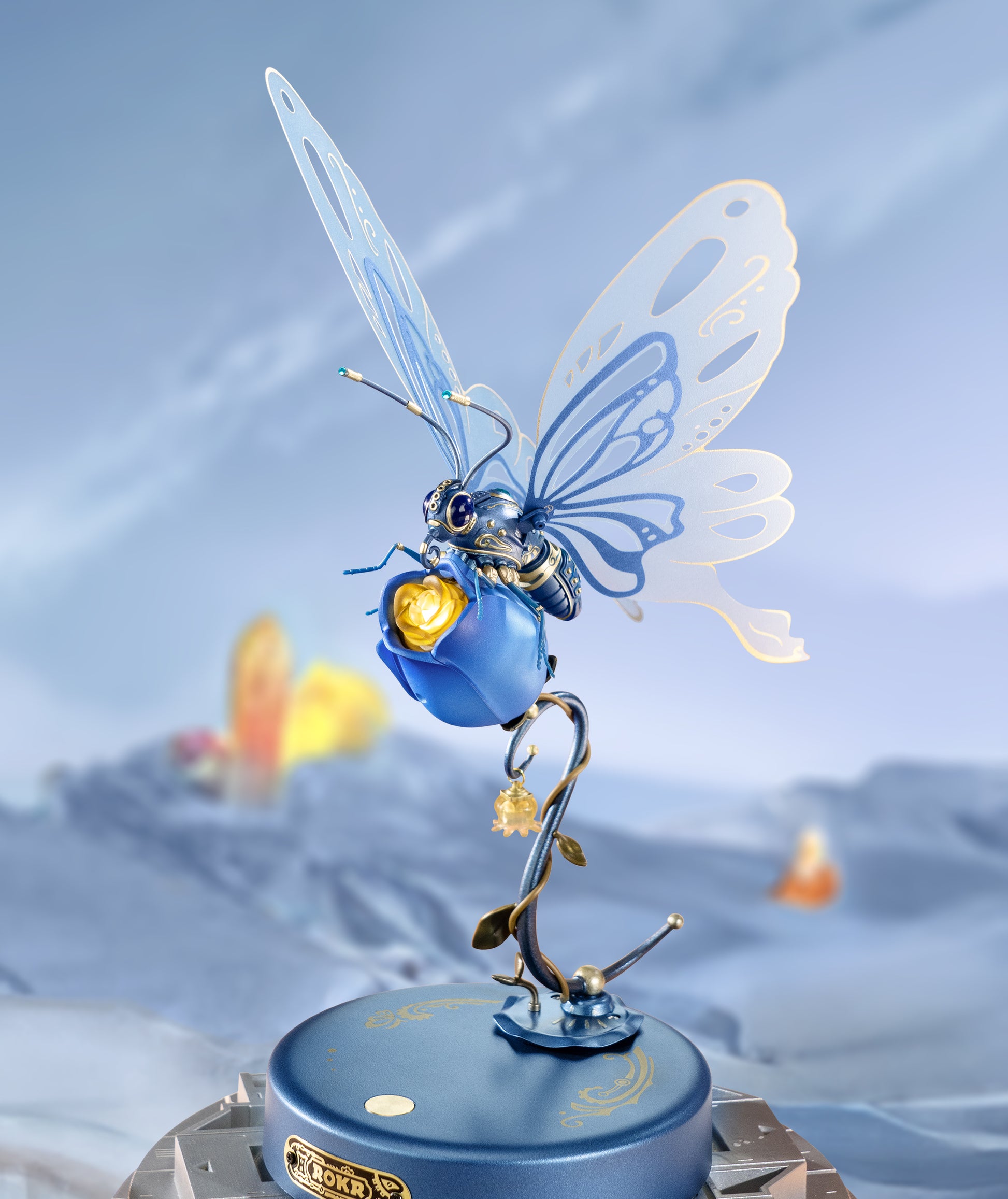 Robotime Butterfly DIY Mechanical 3D Puzzle Blue