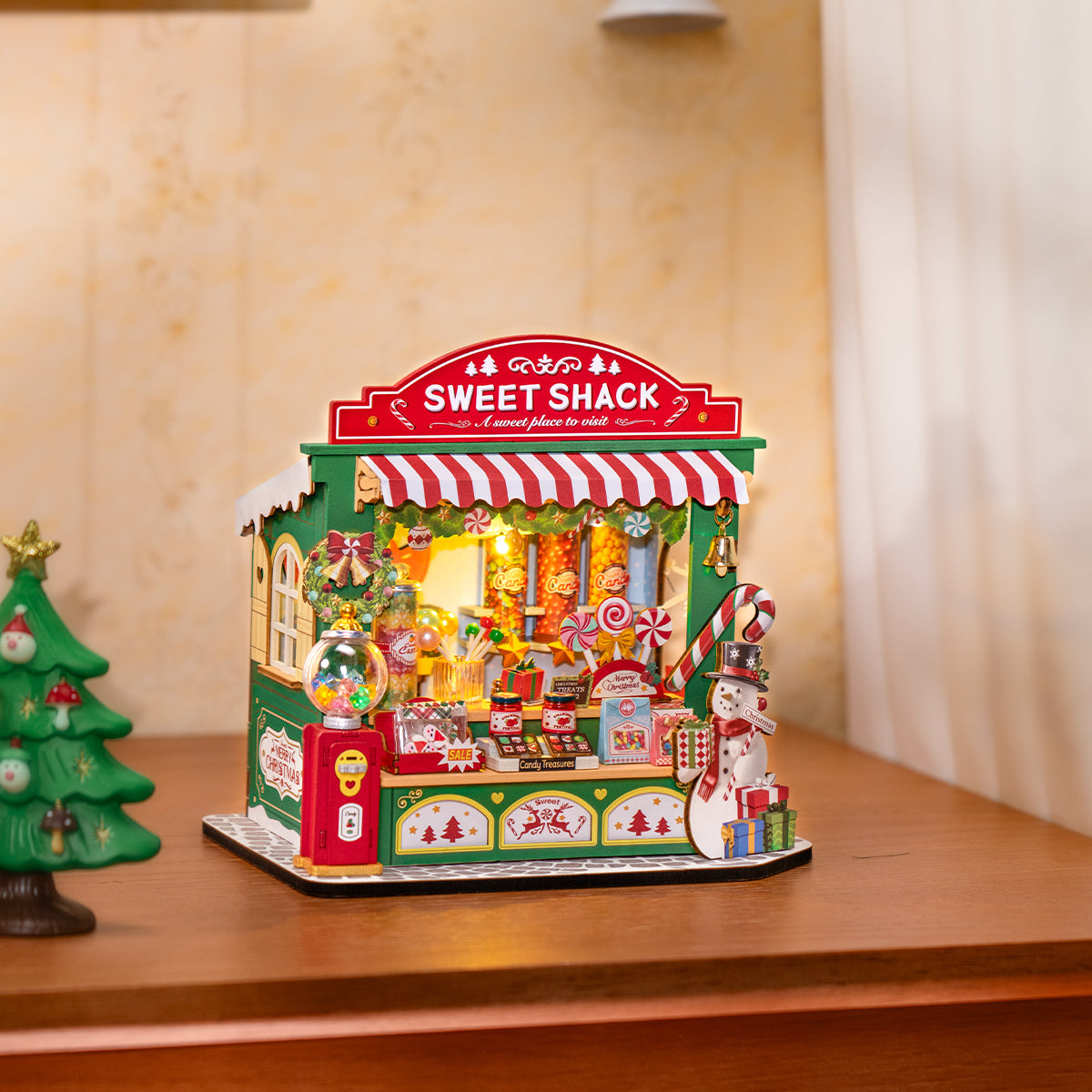 Robotime Christmas Candy Stand DIY Miniature House