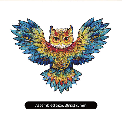 Robotime Owl Colorful Wooden Jigsaw Puzzle
