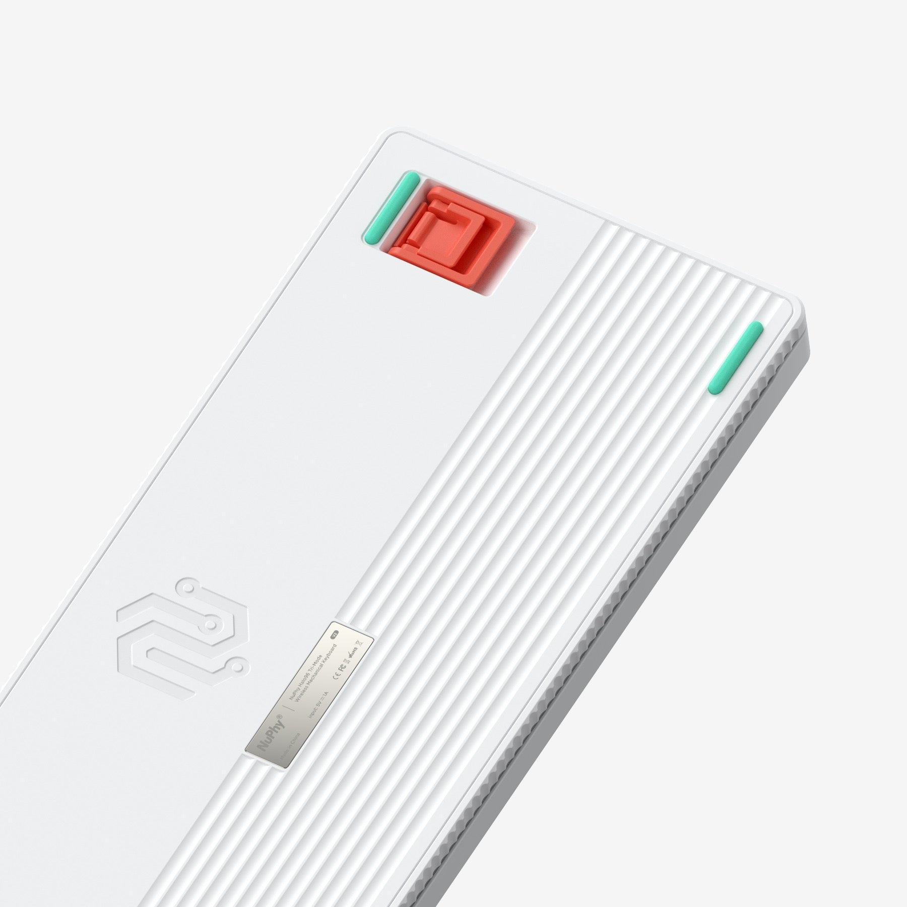 NuPhy Halo96 V2 Wireless Mechanical Keyboard (Blush Switches) Ionic White