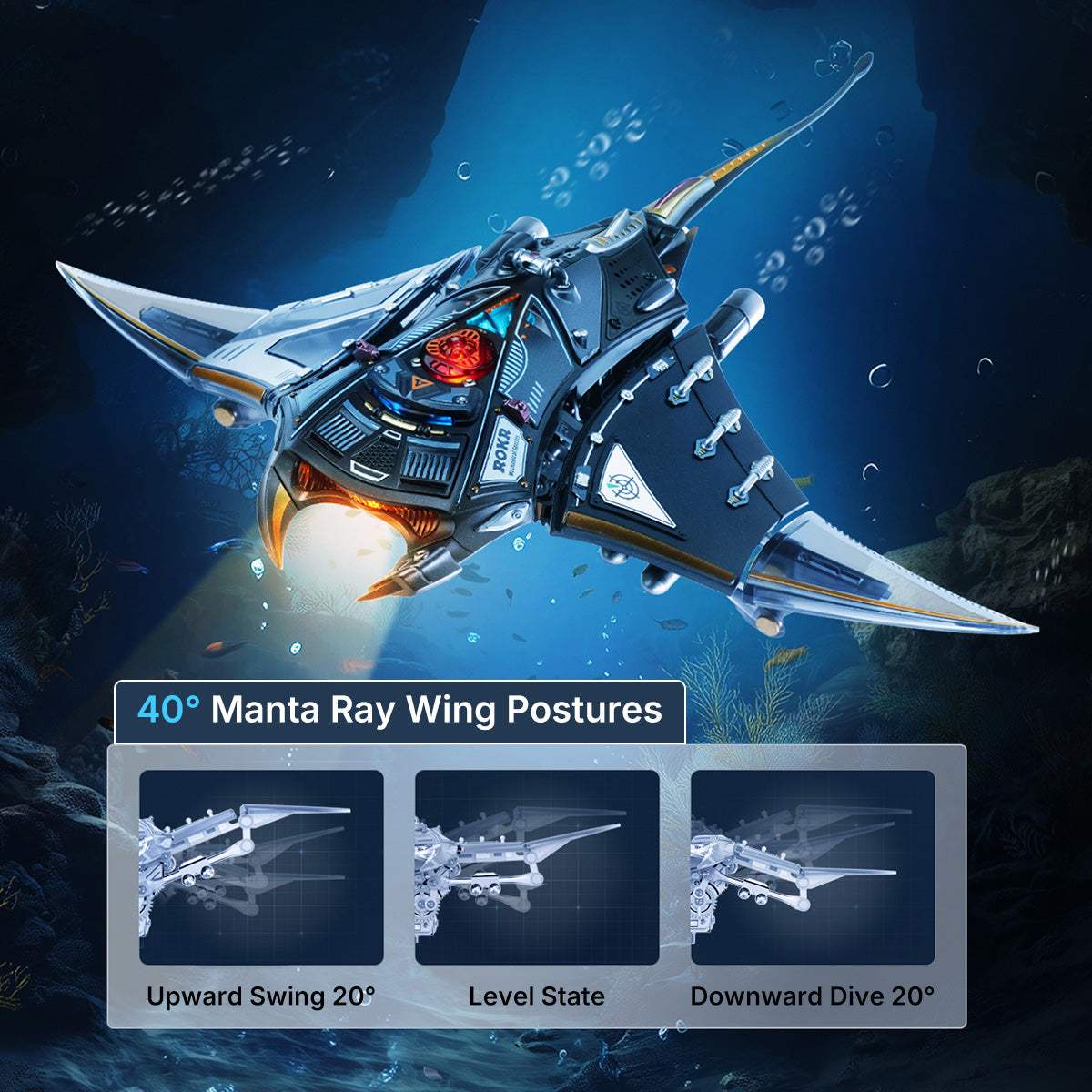 Robotime Manta Ray Mechanical 3D Puzzle