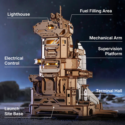 Robotime Space Shuttle 3D DIY Wooden Puzzle