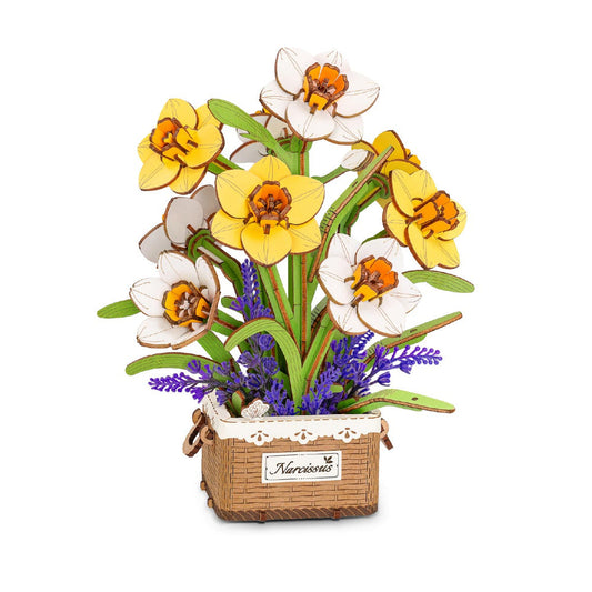 Robotime Narcissus DIY Flower Bouquet Wooden 3D Puzzle