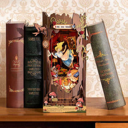 Robotime Fall Into Wonder DIY Book Nook Shelf Insert Miniature Dollhouse