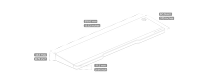 Nuphy Twotone Wrist Rest for Halo 75 V2 Keyboard 