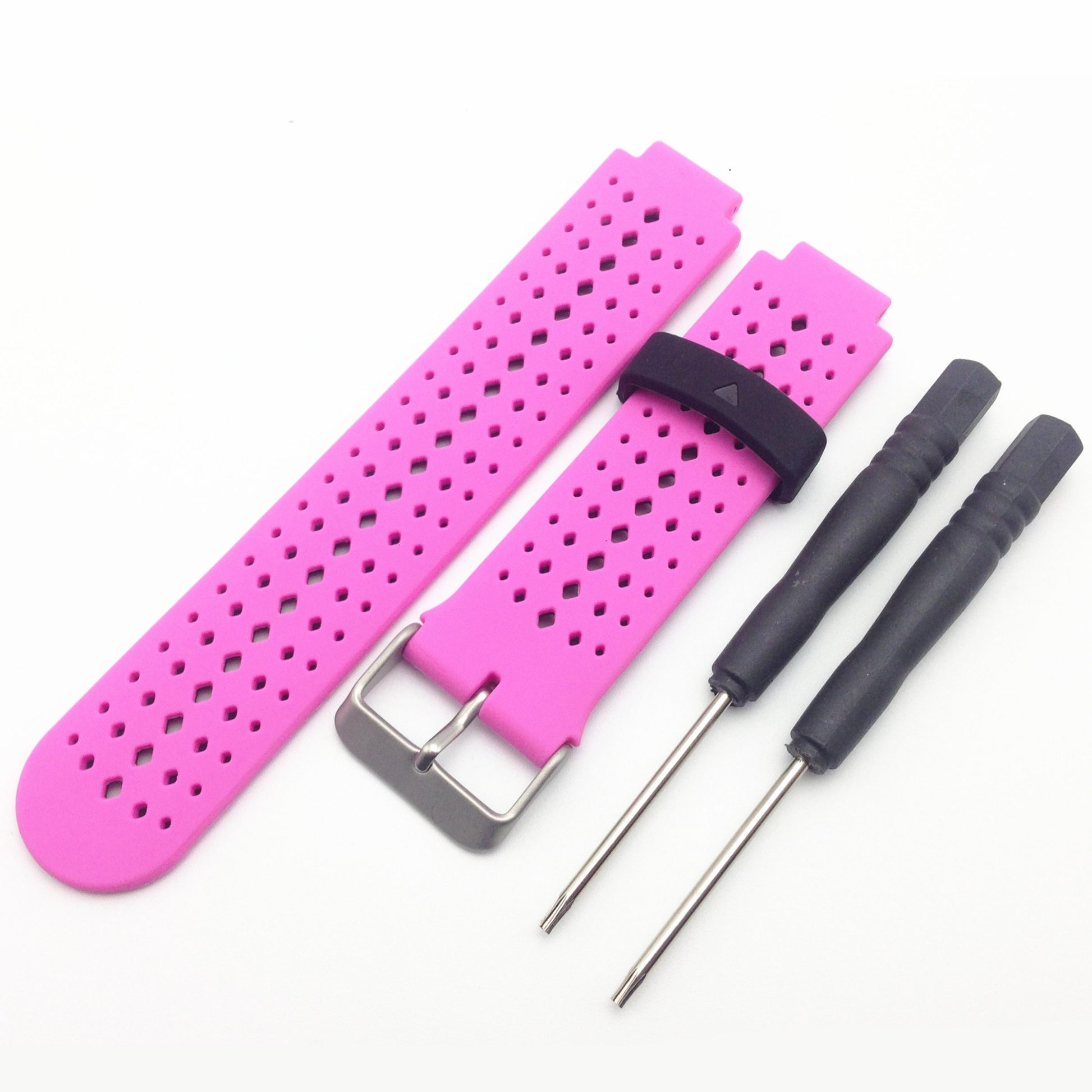 Silicone Band Strap Garmin Forerunner 230/235/630/220/620/735 Pink Black - We Love Gadgets
