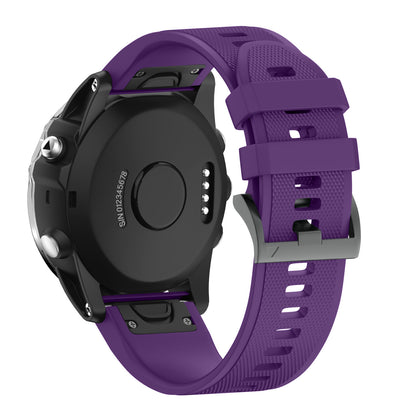 Quick Release Silicone Sports Band Strap Garmin Fenix 6X/5X/3 26mm Purple - We Love Gadgets