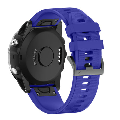 Quick Release Silicone Sports Band Strap Garmin Fenix 5 22mm Royal Blue - We Love Gadgets