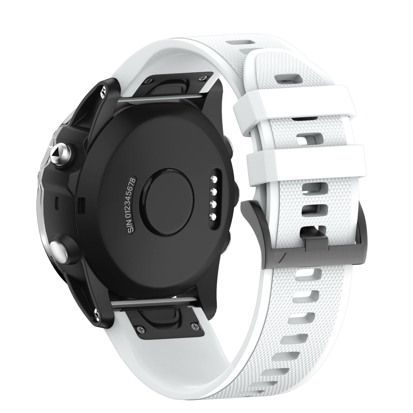 Quick Release Silicone Sports Band Strap Garmin Fenix 5 22mm White - We Love Gadgets