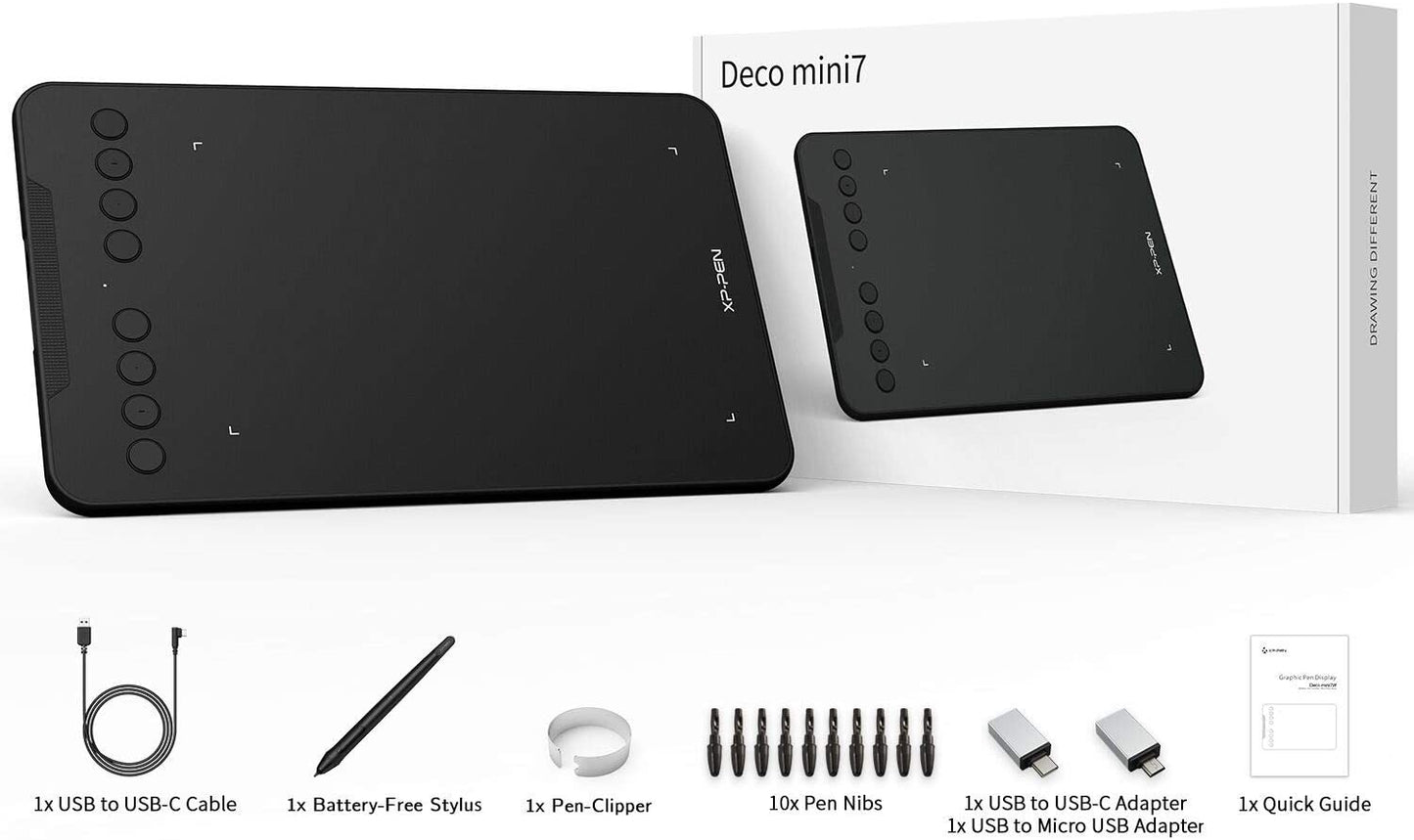 XPPen Deco Mini7 Graphics Drawing Tablet - We Love Gadgets