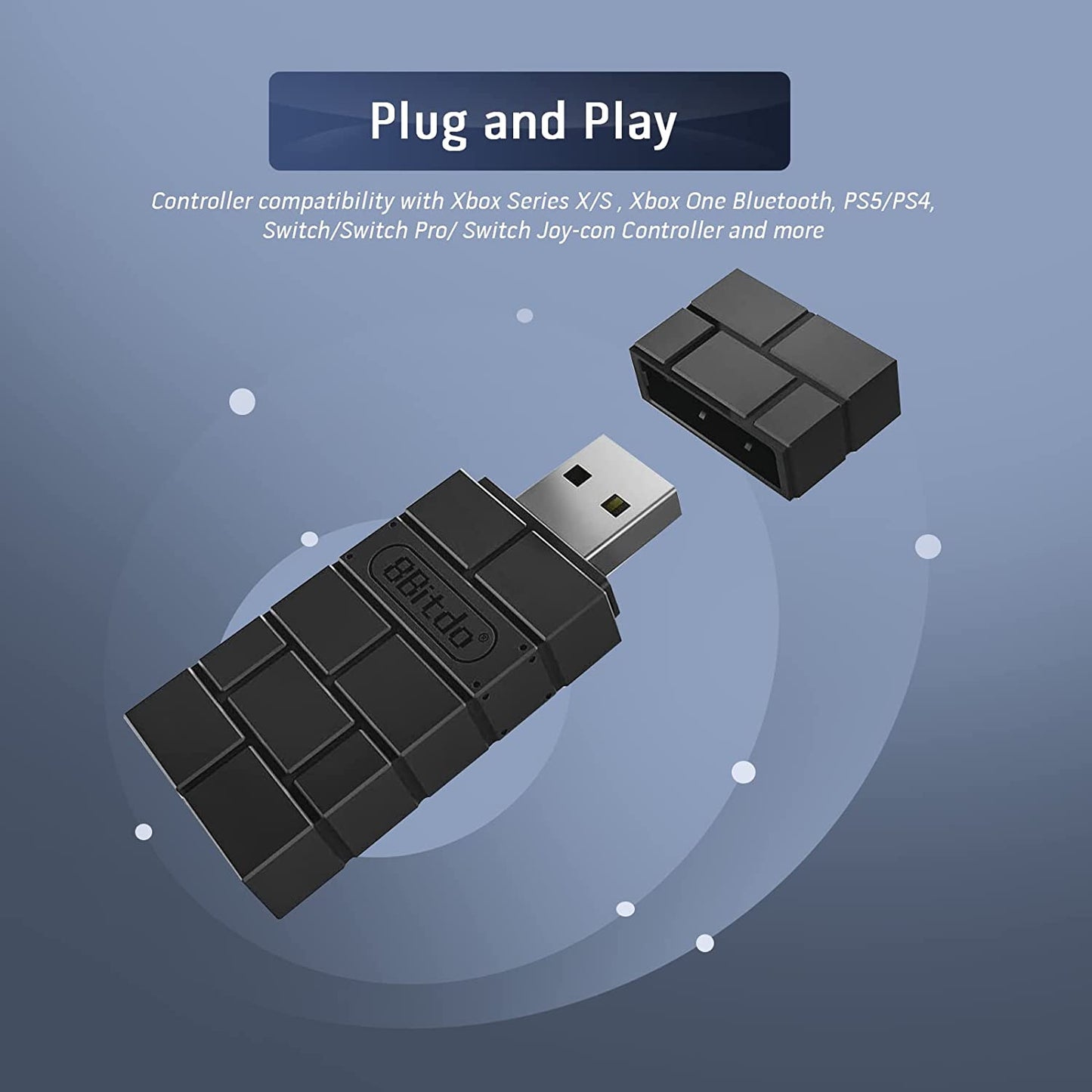 8Bitdo Wireless USB Adapter 2 for Xbox / PS / Switch / Windows / Mac / Raspberry Pi