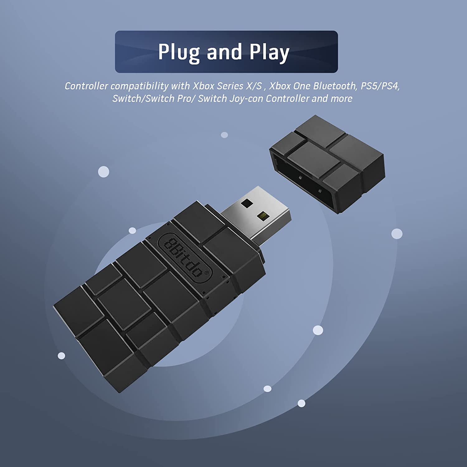 8Bitdo Wireless USB Adapter 2 for Xbox / PS / Switch / Windows / Mac / Raspberry Pi