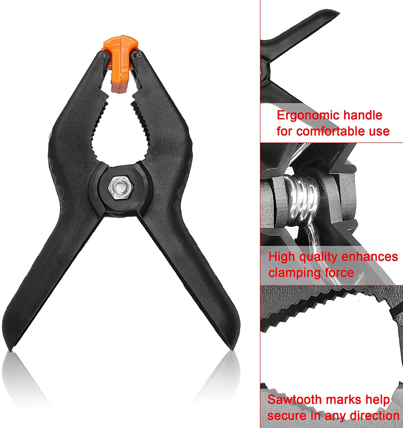 5 Piece Photography Backdrop Support Spring Clamps - We Love Gadgets