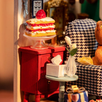 Holiday Living Room DIY Miniature Room Kit