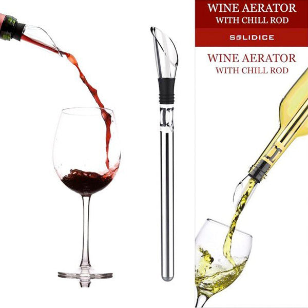 Wine Chiller Stick - Stainless Steel (3 in 1)