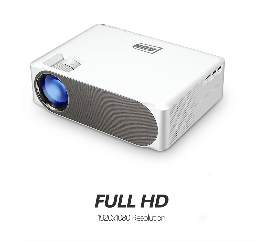 Aun AKEY6 M19 5500 Lumens 1920 x 1080P HD Home Entertainment Projector