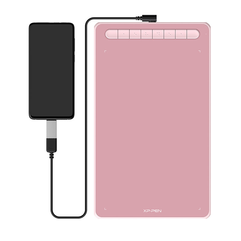 XPPen Deco L Graphics Drawing Tablet Pink