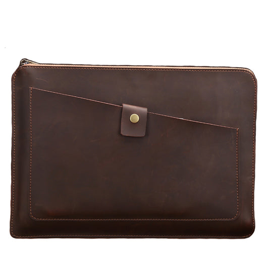 15.4 inch Leather Laptop Sleeve Bag - We Love Gadgets