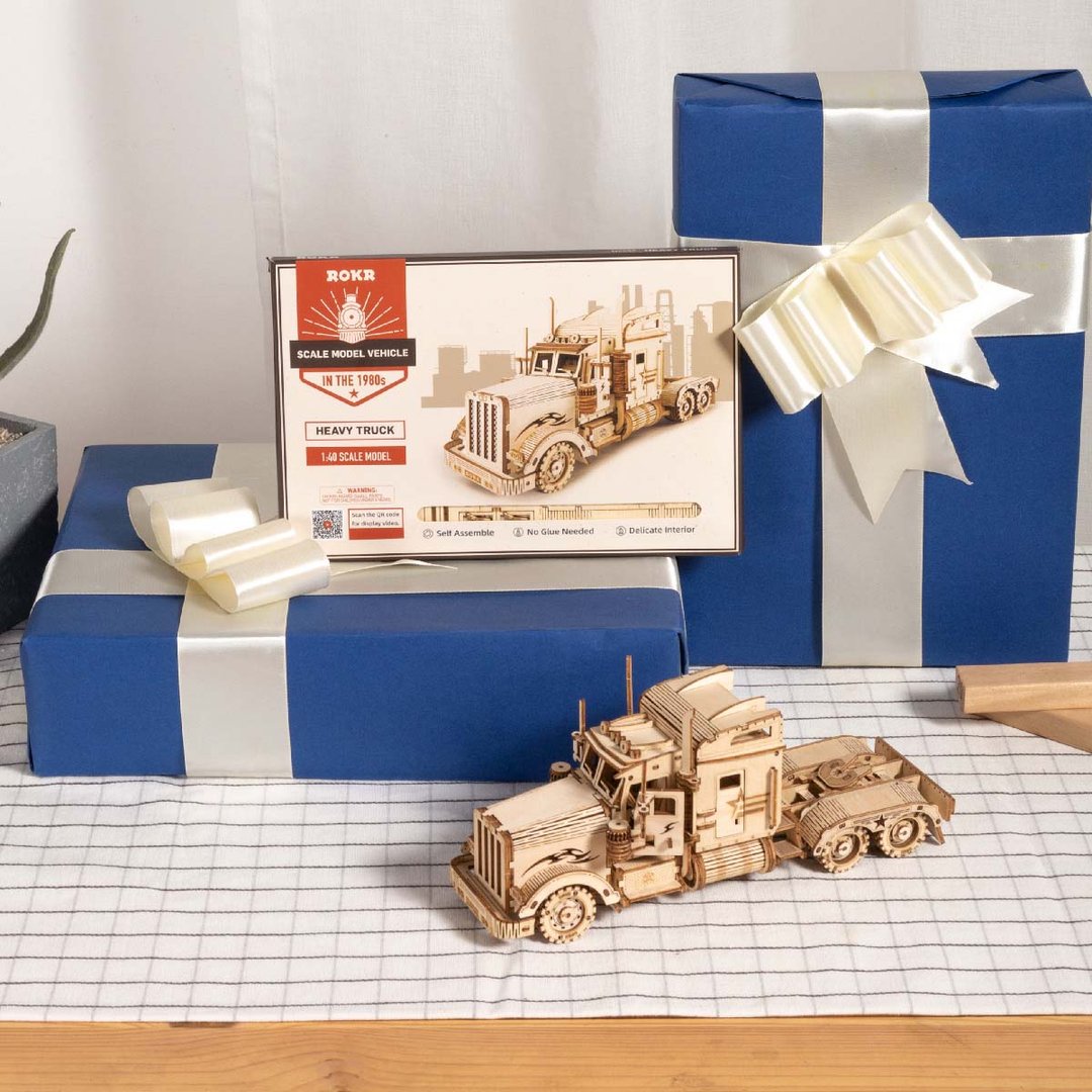 Robotime Heavy Truck Scale Model 3D Wooden Puzzle