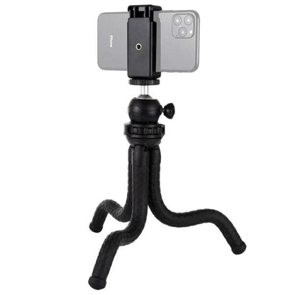 Mini Octopus Flexible Tripod Holder with Ball Head & Phone Clamp - We Love Gadgets