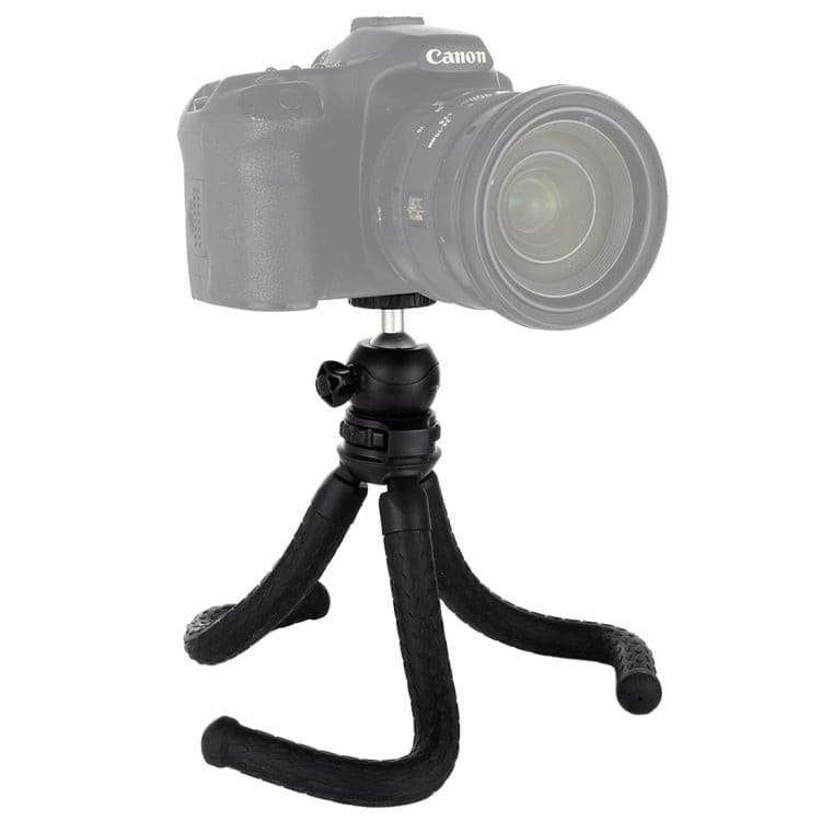 Mini Octopus Flexible Tripod Holder with Ball Head & Phone Clamp - We Love Gadgets