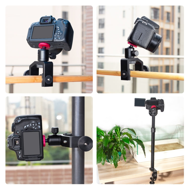 C Clamp Camera Clamp Mount with 1/4 inch Screws For Cameras
