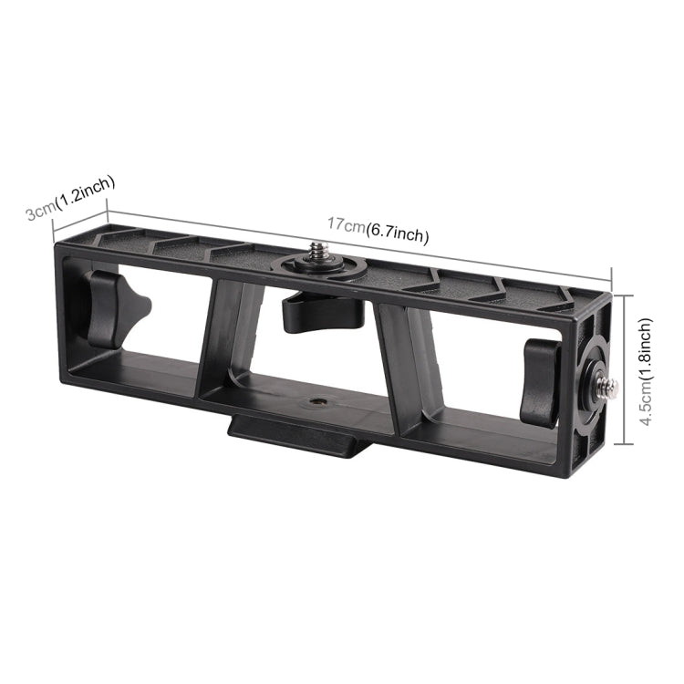 Puluz Multi Camera Bracket Holder With 3 x 1/4 inch Threads - We Love Gadgets