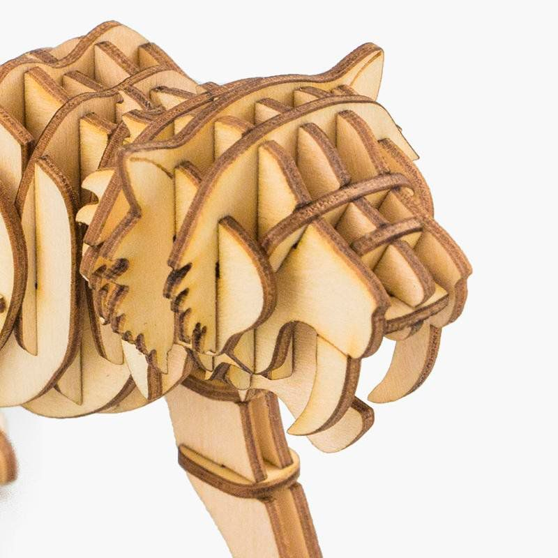 Robotime Saber Tooth Tiger Animal Modern 3D Wooden Puzzle