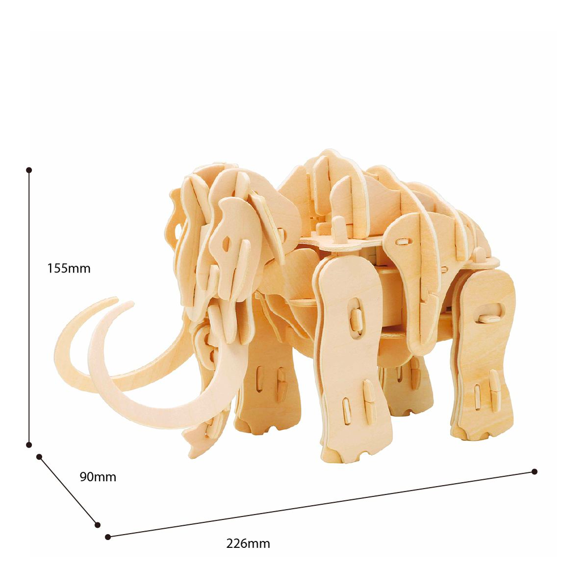 Robotime Mammoth Animal Modern 3D Wooden Puzzle