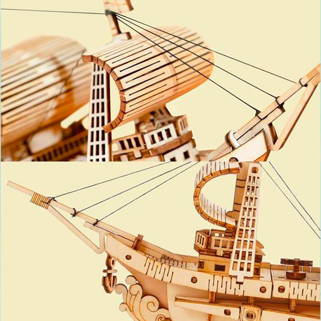 Robotime Wooden Sailing Ship - 118 Pieces