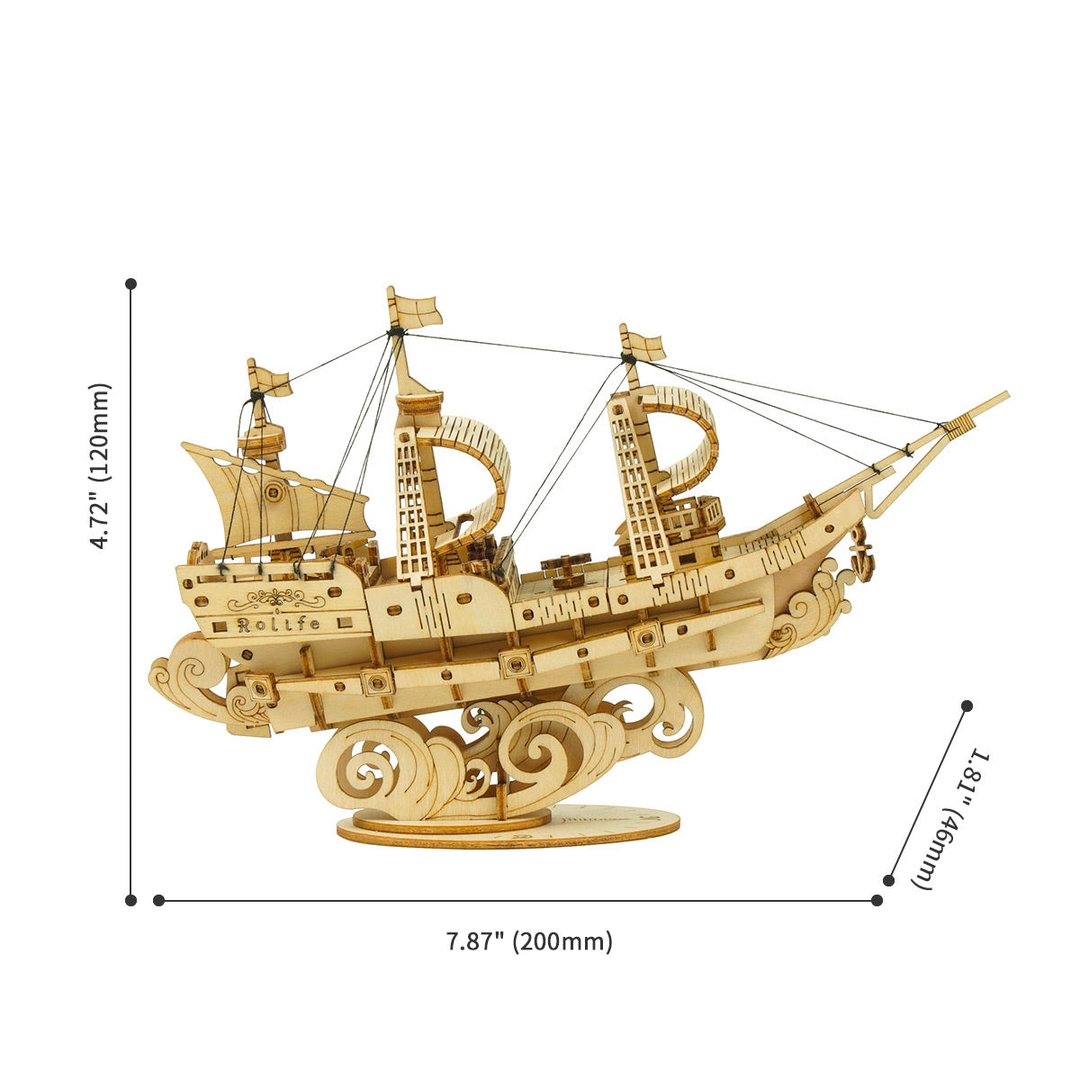 Robotime Wooden Sailing Ship - 118 Pieces