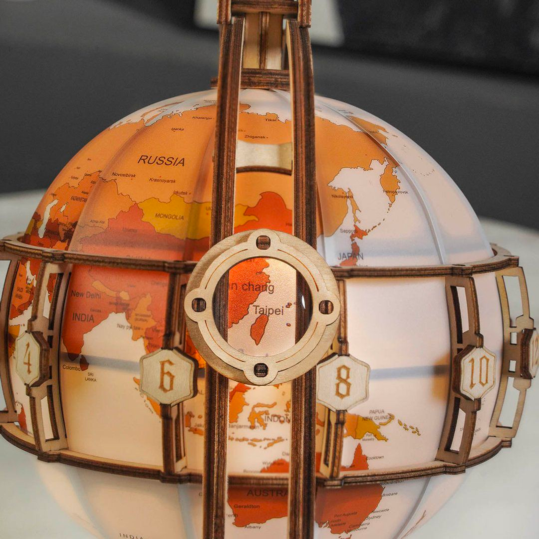 Robotime Luminous Globe 3D Wooden Puzzle Kit